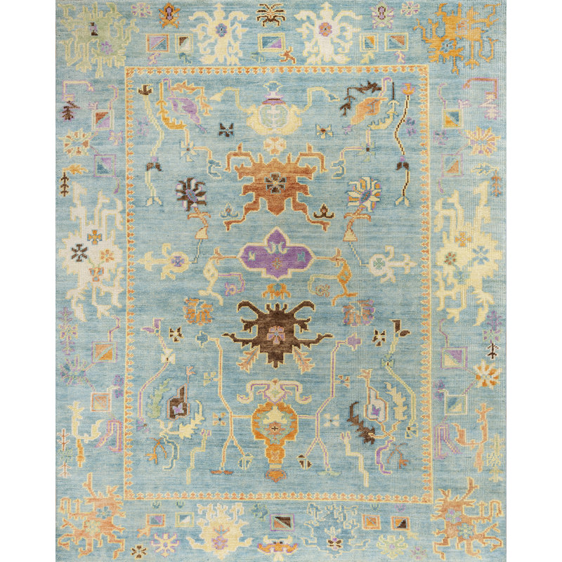 Stark Beatrix Oriental Wool Blue Area Rug Perigold